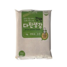 냉동야채 대파 마늘 양파 고추 생강, 1개, 1kg 국내가공다진생강