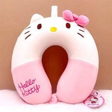 은빈몰 헬로키티 목쿠션 여행목배게 차량용목베개, 블루
