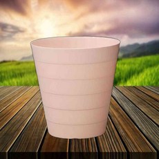 모던 원형 핑크 자동 휴지통