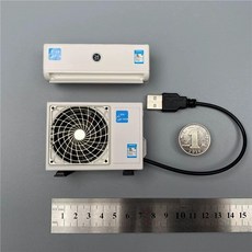 에어컨 모형 미니어처 실외기 기계 장난감 피규어, 5호 배터리 박스, 1개, 기본 색상