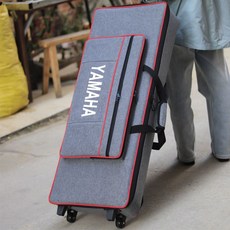 ELC 02 전자피아노 전용 가방 액세서리 피아노보호 캐리어, 1개, 76-88키 할머니 그레이 철륜 두께 25mm, 기본 모델명/품번