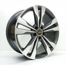 FK鋁圈 19吋 5/112 T511 亮鐵灰車面 鋁合金 輕量化 時尚改裝, 1個