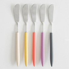 세련된 실버 파스텔 홈카페 버터 쨈 나이프 잼바르는칼