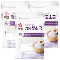백설 오천년의 신비 명품 꽃소금, 900g, 3개