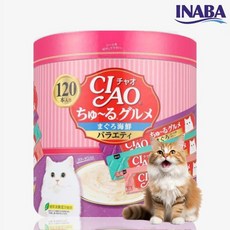 이나바 챠오츄르 대용량 버라이어티팩 참치 해산물 120개입(SC-211), 14g, 9ml, 120개