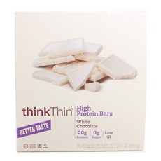 thinkThin 高蛋白白巧克力, 60克, 1盒