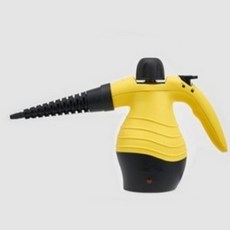 올피노 수증기 스팀청소기 묵은때 기름때 간편제거 핸디형 옐로우