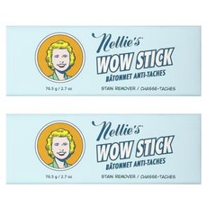 Nellie's 넬리 와우스틱 얼룩제거제 1+1 /와우스틱 틴케이스 포함, 2개, 76.5ml
