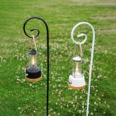 에이그라운드 감성 메탈 랜턴걸이 캠핑 랜턴 행어, 1개, 블랙