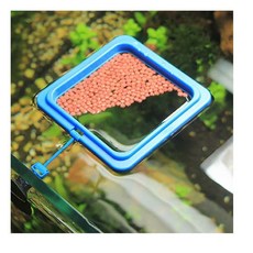 사료 흩날리는 피딩컵 오염방지 트레이 트레이컵 구피, 1-열대어피딩틀-원형, 1개