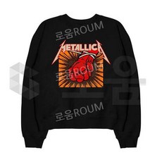 메탈리카 록 밴드 METALLICA 가을 겨울 프린트 긴소매 티셔츠 유니섹스 맨투맨