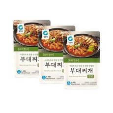 청정원 요리한수 부대찌개양념, 3개, 150g