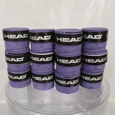 헤드 오버 미끄럼 방지 테니스 라켓 스웨트 밴드 충격 흡수 테이, 10.보랏빛을 엷게 하다, 1개
