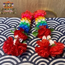 泰國七色萬壽菊花圈花環：還願祈福、四面佛/象神/濕婆神/澤度金/狐仙供奉, 紅色萬壽菊