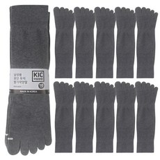 국산 KIC 국일 발가락양말 남성용 모던 발가락 긴목 장목양말 10켤레