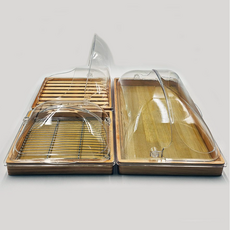 빵진열 푸드박스 푸드커버 진열트레이 돔커버 돔박스, 1개, 푸드박스 뚜껑만 가로열림 중