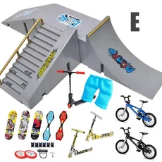 자전거부품 Teck-데크 램프 스케이트 보드 부품 세트 장난감 손가락 자전거 훈련 스포츠 지판 파크, 05 STF00349 E, 1개