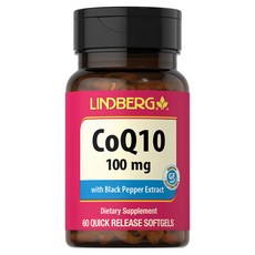 LINDBERG CoQ10 100mg 含黑胡椒萃取物 速釋軟膠囊, 1個, 60錠