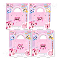 캐치티니핑 실리콘 참 미니바구니 키즈캔디, 하츄핑, 4개