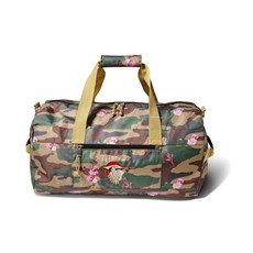 PRIMITIVE SP25-PA125A00 大阪丹頂鶴刺繡旅行袋，運動健身旅行收納包，時尚耐用, CAMO 迷彩, 1個