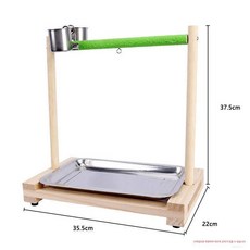 앵무새 놀이터 나뭇가지 횃대 이동식 대형 나무가지 모란, 1개, 16번