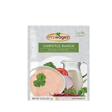 미세스 웨이즈 드레싱 및 딥 믹스 치폴레 랜치 12온스 12개 팩 미세스 웨이즈 드레싱 및 딥 믹스 치폴레 랜치 12온스 12개 팩, 칩틀 랜치, 22.7g, 1개