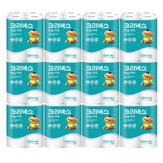 크리넥스 안심 클래식 키친타올 (120매x4롤)x12팩, 4개입, 12개