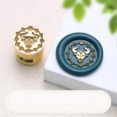 왁스 실링 스탬프 초대장 별자리 엠보싱 1개, 04 Taurus