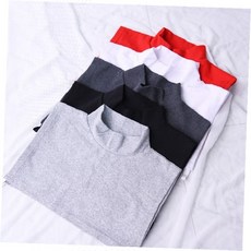 기본 목폴라 티셔츠 남여공용 면혼방 무지 긴팔 상의 데일리 캐주얼 이너웨어