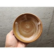 日本回流 萬古燒 紅陶 手拉胚 白粉引 抹茶碗, 商品主圖, 1個