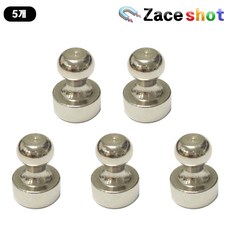 스틸 초강력 고리자석 후크 체스형 메모 스탬프 도장자석 [제이스샷], D12mm x 16mm(미니), 5개