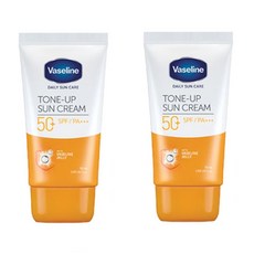 바세린 톤 업 선크림 SPF40 PA+++, 50ml, 2개