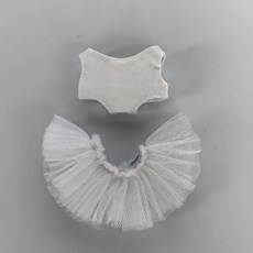 미니 라부부 발레복 내마음속의 비밀번호 시리즈 전용의상 4세대 라부부 발레 스커트 세트, 화이트 발레복