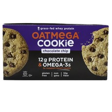 OATMEGA 乳清蛋白餅乾巧克力片, 12件, 80克