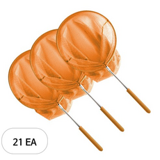 고운물 스테인레스 접이식 대형 곤충뜰채 주황, 21개