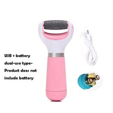 휴비나인 발각질제거기 전기 발 파일 굳은살 제거기 매트 페디큐어 도구 각질 USB 충전식 스킨 케어, 1개, Pink