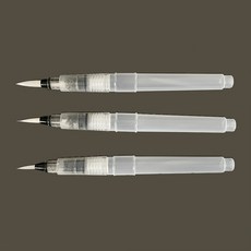 수채화 물붓 워터브러쉬 물붓펜 3종 세트 water color aqua brush