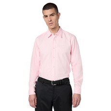 BOSS 남성용 단색 면 의류 염색 버튼 다운 셔츠 울트라마린 블루