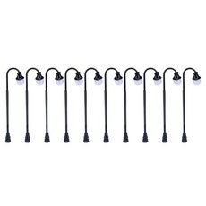 shangren 10 모델 기차 철도 가로등 HO/TT 규모 3V 건물 건축 모델 요정 정원 미니어처 풍경 램프 장식 세트, 스타일 5, 1개