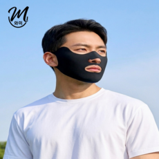 와미 자외선 차단 골프 풀나비마스크, 1개, 블랙