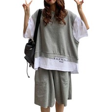 lles 大尺碼寬鬆運動服套裝
