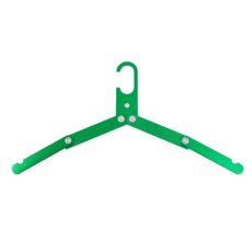 에스에이케이 캠핑 여행용 접이식 옷걸이, 1개, 그린