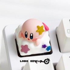 별의커비 키캡 별의커비 포인트키캡 기계식 esc 키보드 커스텀 1번상품, A. 커비 스타 - 옐로우 스타