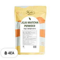 카일스 제주 말차 파우더, 500g, 4개, 1개입