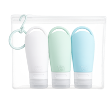 컴플리트 실리콘공병 90ml 3P PVC 파우치 혼합색상 1세트, 1개