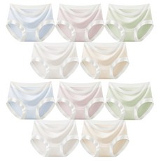 르브니 주니어 모달 요일 팬티 10종세트 여학생 청소년 레인보우 파스텔 삼각 CW클레어10종