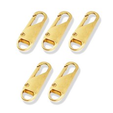 세탁기 건조기 사용 후 지퍼 고리 손잡이 셀프 교체 수선, 5개, 라운드 골드