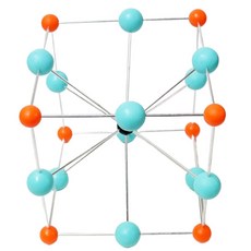 페로브스카이트 화합물 CaTiO3 구조모형 화학적단위 시각화자료 분자구조 작은입자, 1세트