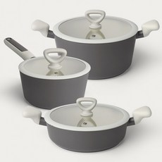 깔끔한 투톤 인덕션냄비 세라믹코팅 2종 냄비세트, 쿠키라떼 IH냄비2종 (18편+20양), 상세페이지 참조, 1개, 쿠키라떼 IH냄비2종 (18편+20양)