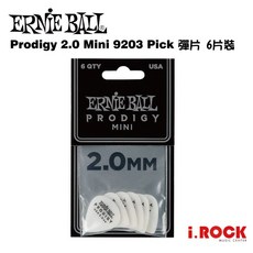 ERNIE BALL Prodigy 2.0 Mini 9203 Pick 彈片 6片裝【i.ROCK 愛樂客】, 1個